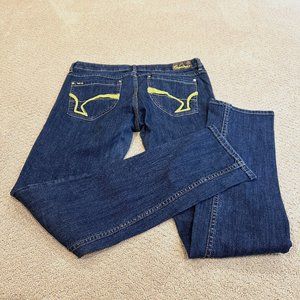 Vintage Pepe Jeans Straight Leg Low Rise 90s Y2K Fuzzy Embroidery Unisex Size 32